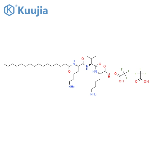 Palmitoyl tripeptide-5 bistrifluoracetate salt structure