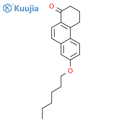 1(2H)-Phenanthrenone, 7-(hexyloxy)-3,4-dihydro- structure
