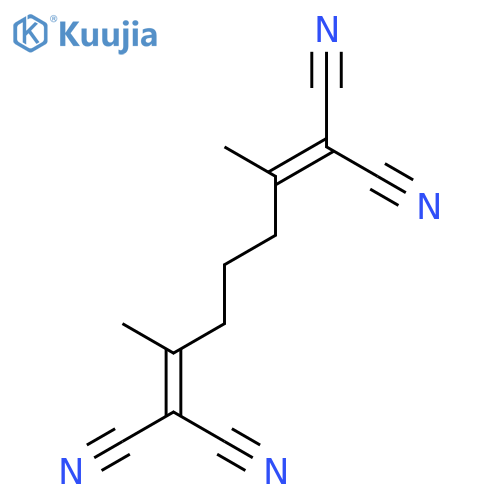 1,6-Heptadiene-1,1,7,7-tetracarbonitrile, 2,6-dimethyl- structure