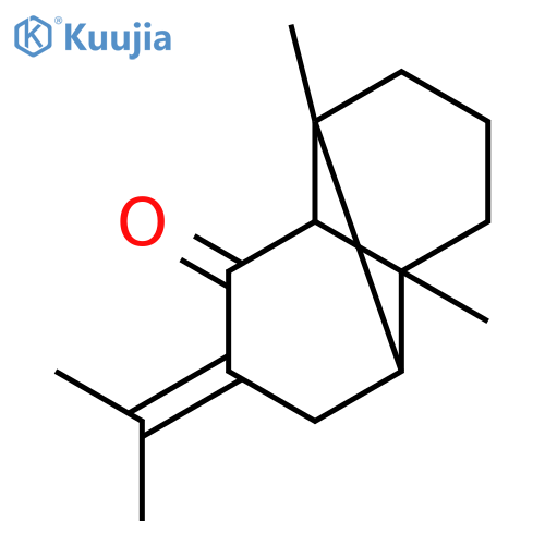 1,7-dimethyl-4-(propan-2-ylidene)tricyclo[4.4.0.0~2,7~]decan-3-one structure