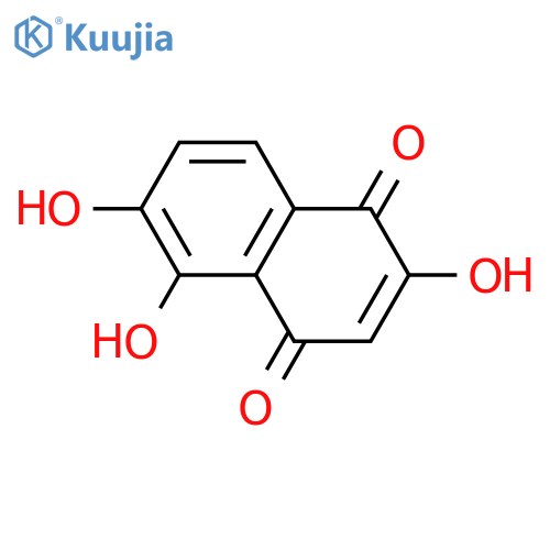 1,4-Naphthalenedione, 2,5,6-trihydroxy- structure