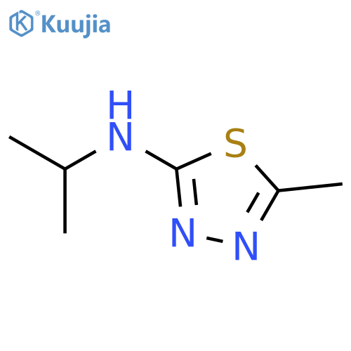 5-methyl-N-(propan-2-yl)-1,3,4-thiadiazol-2-amine structure
