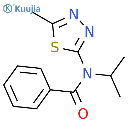 Benzamide, N-(1-methylethyl)-N-(5-methyl-1,3,4-thiadiazol-2-yl)- structure