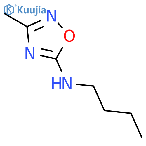 N-butyl-3-methyl-1,2,4-oxadiazol-5-amine structure