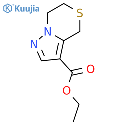 Ethyl 6,7-dihydro-4H-pyrazolo[5,1-c][1,4]thiazine-3-carboxylate structure