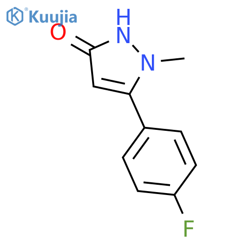 3H-Pyrazol-3-one,5-(4-fluorophenyl)-1,2-dihydro-1-methyl- structure