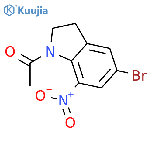1-Acetyl-5-bromo-7-nitroindoline structure