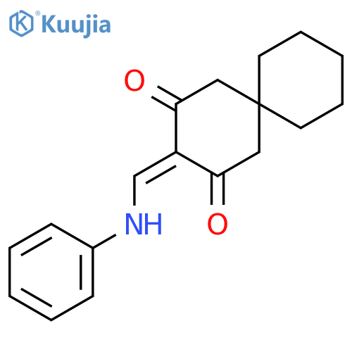 Spiro[5.5]undecane-2,4-dione, 3-[(phenylamino)methylene]- structure