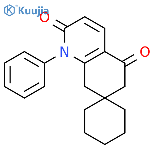 SPIRO[CYCLOHEXANE-1,7'(1'H)-QUINOLINE]-2',5'(6'H,8'H)-DIONE, 1'-PHENYL- structure