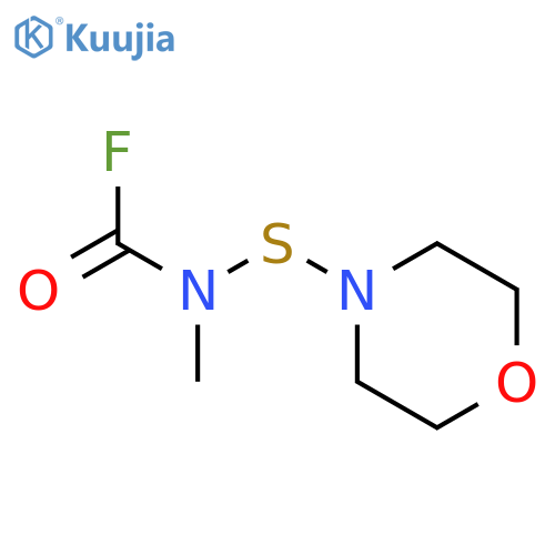 Carbamic fluoride, methyl(4-morpholinylthio)- structure