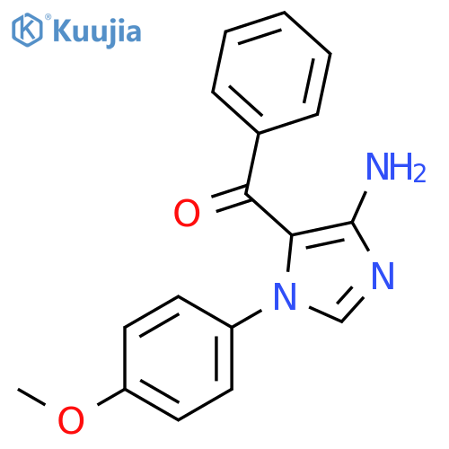Methanone, [4-amino-1-(4-methoxyphenyl)-1H-imidazol-5-yl]phenyl- structure