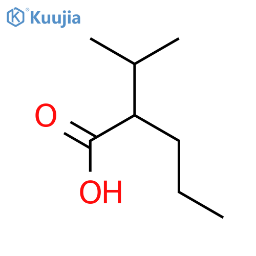 2-(propan-2-yl)pentanoic acid structure