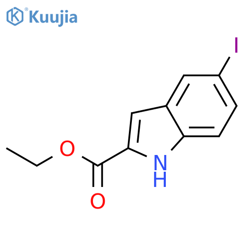 1H-Indole-2-carboxylic acid, 5-iodo-, ethyl ester structure