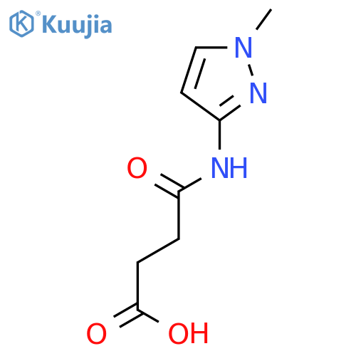 Butanoic acid, 4-[(1-methyl-1H-pyrazol-3-yl)amino]-4-oxo- structure