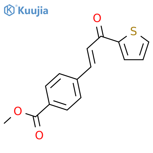 Methyl 4-[(e)-3-oxo-3-thiophen-2-ylprop-1-enyl]benzoate structure