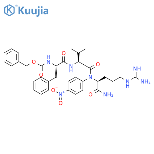 L-Argininamide,N-[(phenylmethoxy)carbonyl]-L-phenylalanyl-L-valyl-N-(4-nitrophenyl)- structure