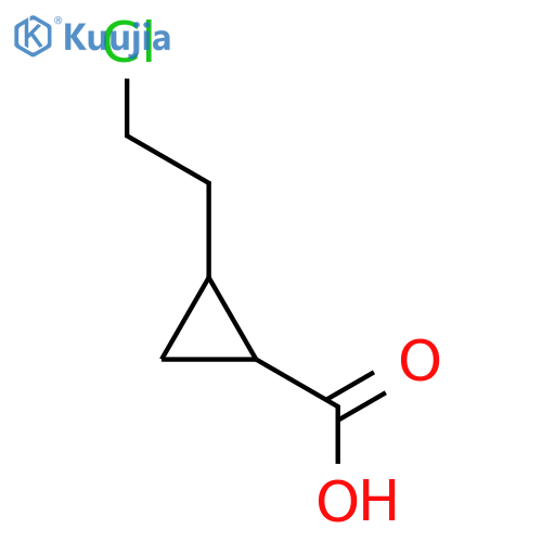Cyclopropanecarboxylic acid, 2-(2-chloroethyl)- structure