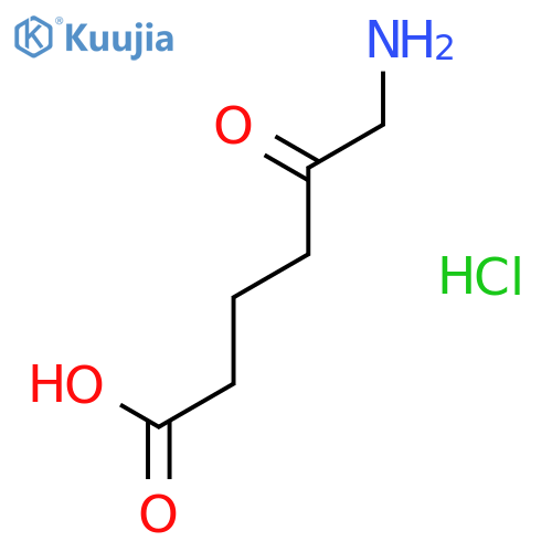 Hexanoic acid, 6-amino-5-oxo-, hydrochloride structure