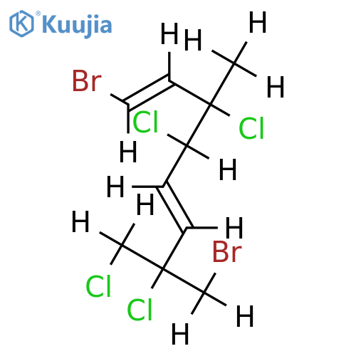 (3R,4S,7Xi)-1t,8-dibromo-3,4,7-trichloro-7-chloromethyl-3-methyl-octa-1,5t-diene structure