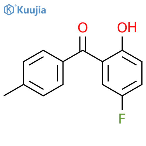 Methanone, (5-fluoro-2-hydroxyphenyl)(4-methylphenyl)- structure