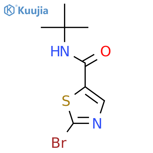 5-Thiazolecarboxamide, 2-bromo-N-(1,1-dimethylethyl)- structure