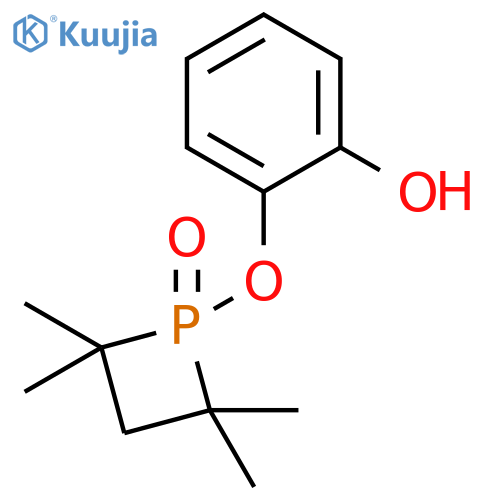 Phenol, 2-[(2,2,4,4-tetramethyl-1-oxido-1-phosphetanyl)oxy]- structure