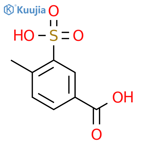 Benzoic acid, 4-methyl-3-sulfo- structure