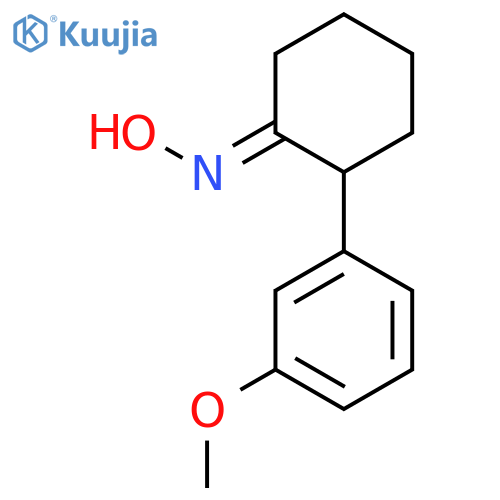 Cyclohexanone, 2-(3-methoxyphenyl)-, oxime structure
