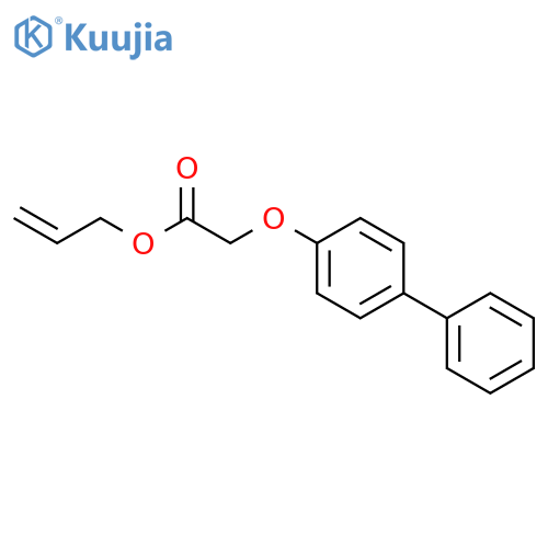 Acetic acid, ([1,1'-biphenyl]-4-yloxy)-, 2-propenyl ester structure