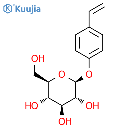 4-Ethenylphenyl beta-D-glucopyranoside structure