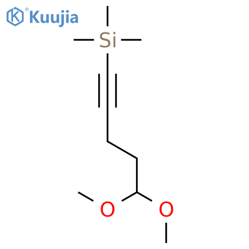 (5,5-dimethoxypent-1-yn-1-yl)trimethylsilane structure