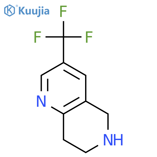 3-(Trifluoromethyl)-5,6,7,8-tetrahydro-1,6-naphthyridine structure