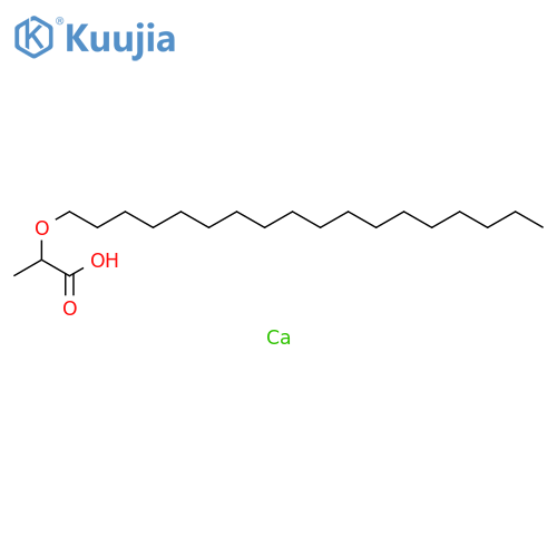 Propanoic acid, 2-(octadecyloxy)-, calcium salt structure