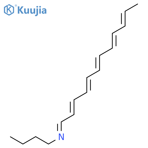 N-(dodec-2,4,6,8,10-pentaenylidene)-n-butylamine structure
