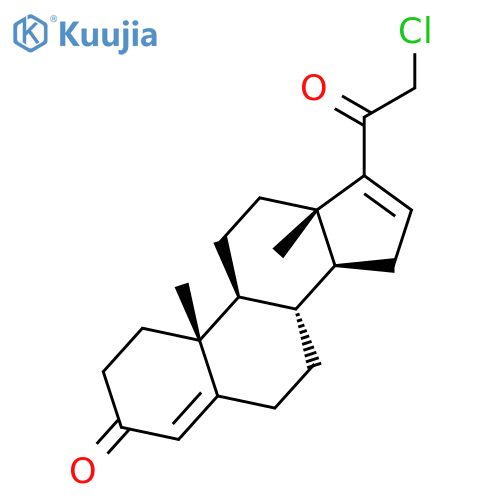 Pregna-4,16-diene-3,20-dione, 21-chloro- structure