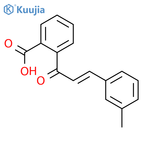 Benzoic acid, 2-[3-(3-methylphenyl)-1-oxo-2-propenyl]- structure