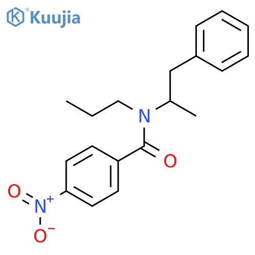 Benzamide, N-(1-methyl-2-phenylethyl)-4-nitro-N-propyl- structure