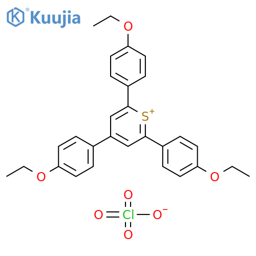 Thiopyrylium, 2,4,6-tris(4-ethoxyphenyl)-, perchlorate structure