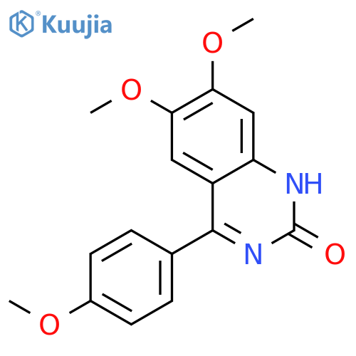 2(1H)-Quinazolinone, 6,7-dimethoxy-4-(4-methoxyphenyl)- structure