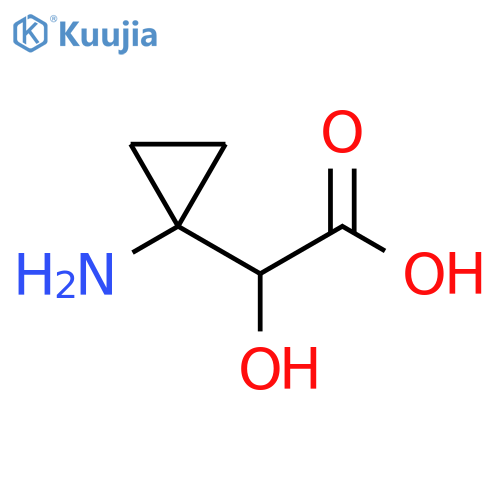 1-Amino-α-hydroxycyclopropaneacetic acid structure