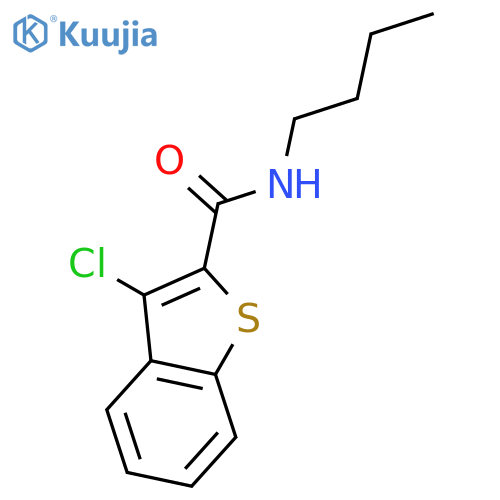 N-butyl-3-chloro-1-benzothiophene-2-carboxamide structure