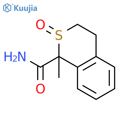1H-2-Benzothiopyran-1-carboxamide, 3,4-dihydro-1-methyl-, 2-oxide structure