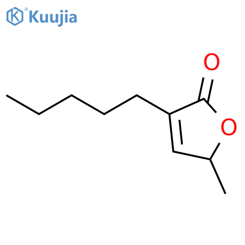2(5H)-Furanone, 5-methyl-3-pentyl- structure