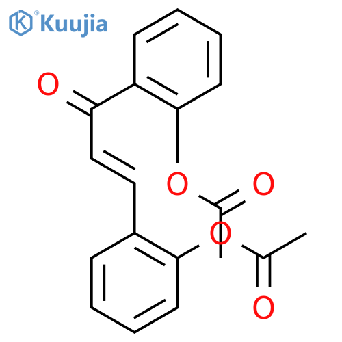 2-Propen-1-one, 1,3-bis[2-(acetyloxy)phenyl]- structure