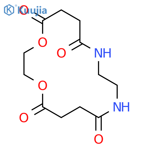 1,4-Dioxa-9,12-diazacyclohexadecane-5,8,13,16-tetrone structure