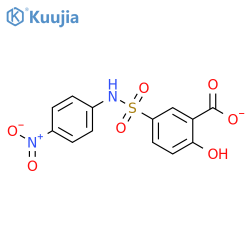 2-hydroxy-5-[(4-nitrophenyl)sulfamoyl]benzoic Acid structure