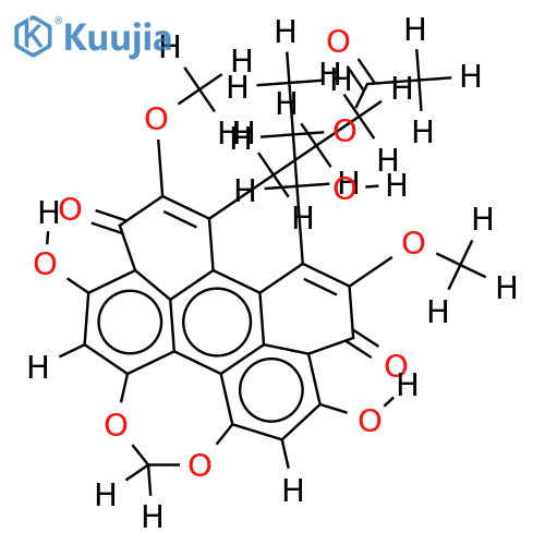(+)-14-acetylisocercosporin structure