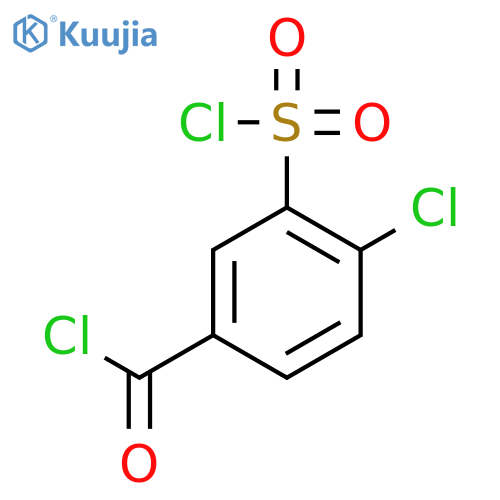 4-Chloro-3-(chlorosulfonyl)benzoyl chloride structure