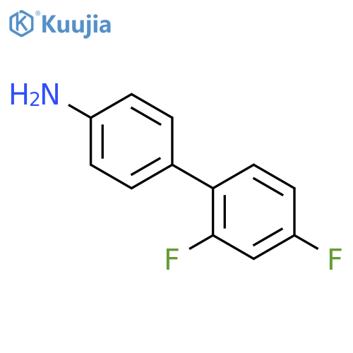 [1,1'-Biphenyl]-4-amine, 2',4'-difluoro- structure