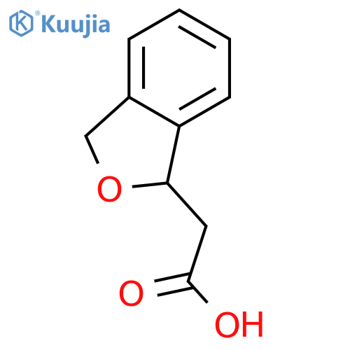 2-(2,3-dihydro-1-benzofuran-2-yl)acetic acid structure